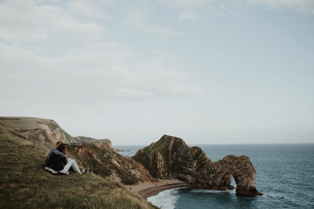 engagement shoot at Durdle Door