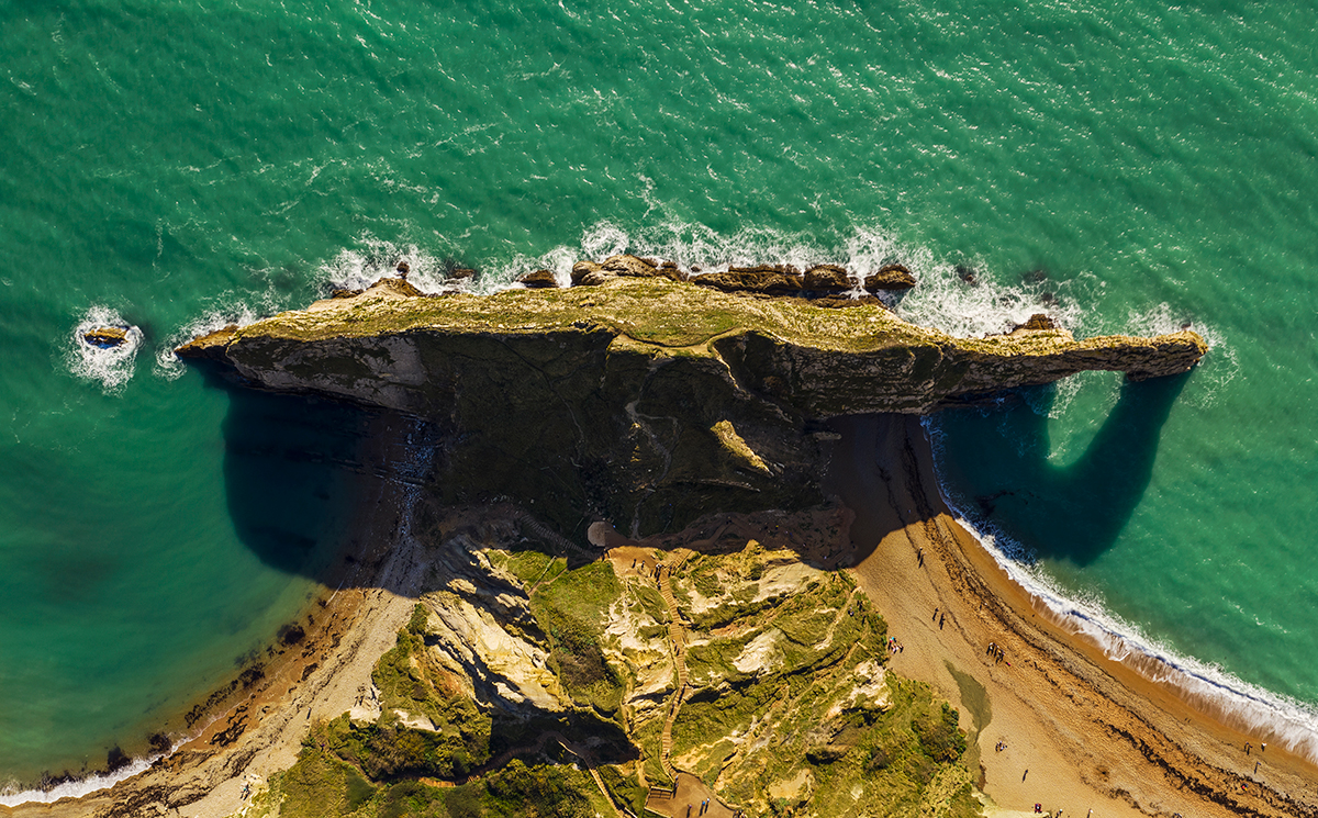 Picture of Durdle Door from above